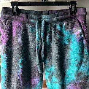 SOFT SERVE clothing Cloud Cotton 💜Witches Brew💙 tie-dye JOGGERS size L